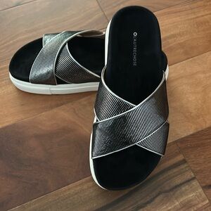 Black Platform Slides